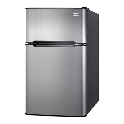 Summit CP34BSS 19" W Black Stainless Steel Compact Refrigerator or Freezer - 115 Volts