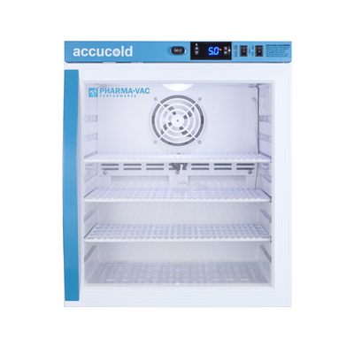 Summit ARG1PV 17.5&quot; W White Accucold Pharma-Vac Series Medical Refrigerator - 115 Volts 1-Ph