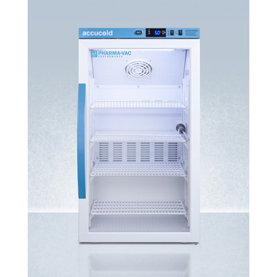 Summit ARG3PV 18.5" W Accucold Pharma-Vac Series White 3 cu. ft. Medical Refrigerator - 115 Volts 1-Ph