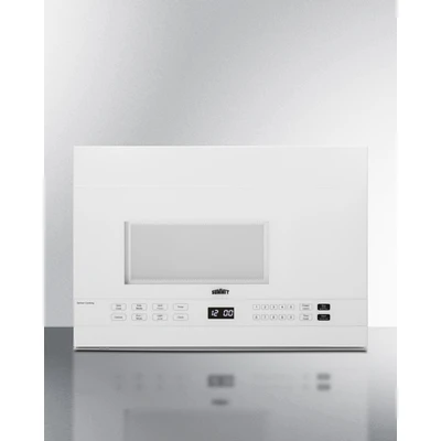 Summit MHOTR241W 1.4 Cu. Ft. White Exterior Light Duty Over-the-Range Microwave Oven - 115 Volts