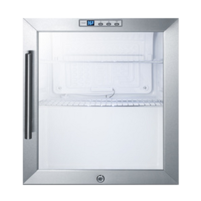Summit SCR215L 17" W White Hinged Compact Beverage Refrigerator - 115 Volts 1-Ph