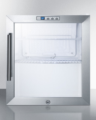 Summit SCR215L 17" W White Hinged Compact Beverage Refrigerator - 115 Volts 1-Ph