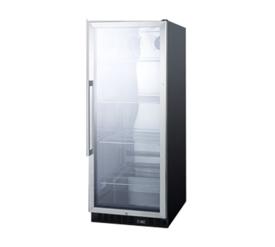 Summit SCR1156 23.63" W Stainless Steel 1 Section Beverage Merchandiser - 115 Volts 1-Ph