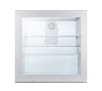 Summit SCFU386 23.38" W x 24.5" H Gray Freezer Merchandiser - 115 Volts