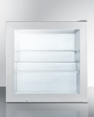 Summit SCFU386 23.38" W x 24.5" H Gray Freezer Merchandiser - 115 Volts
