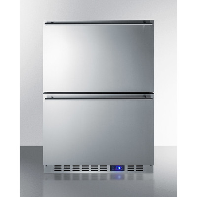 Summit SPFF51OS2D 23.63" W Stainless Steel Outdoor Drawer Freezer