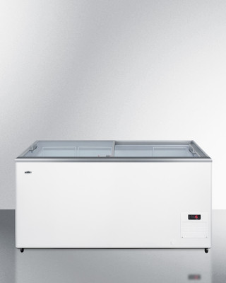 Summit NOVA45 14.1 Cu. Ft. Flat Top White Chest Style Ice Cream Freezer - 115 Volts