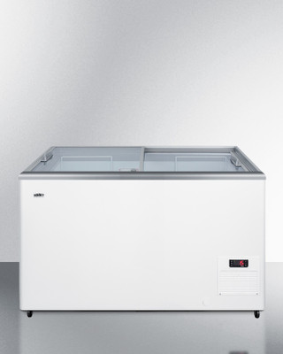 Summit NOVA35 11.7 Cu. Ft. Flat Top White Chest Style Ice Cream Freezer - 115 Volts