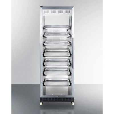 Summit SCR1401LHRICSS 23.63" W Stainless Steel 1 Section Beverage Center - 115 Volts 1-Ph
