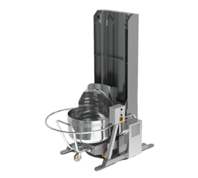 Univex SSBL78 59" W x 85.8" D x 78.3" H Welded Heavy Duty Construction Spiral Bowl Lifter
