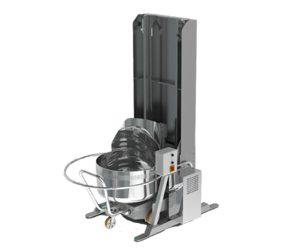 Univex SSBL78 59" W x 85.8" D x 78.3" H Welded Heavy Duty Construction Spiral Bowl Lifter