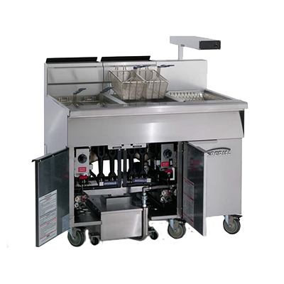 Imperial IFSCB-675C-LP Liquid Propane Stainless Steel Fryer - 875,000 BTU