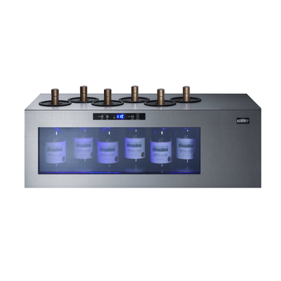 Summit STC6 36" W Stainless Steel Open Bottle Wine and Champagne Cooler - 115 Volts 1-Ph