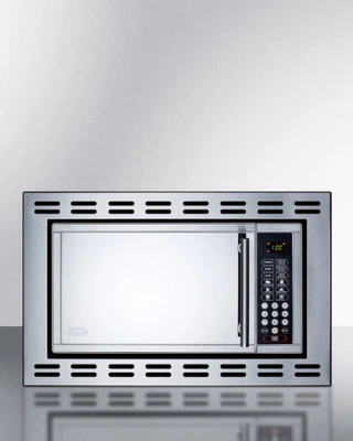Summit OTR24 0.9 Cu. Ft. Mirror Finish Light Duty Microwave Oven - 115 Volts
