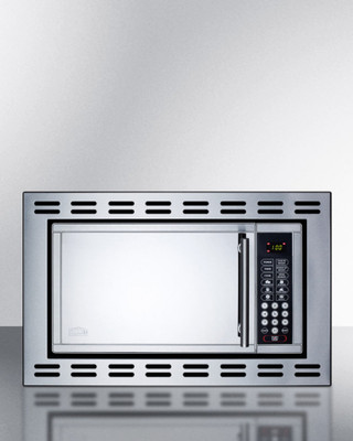 Summit OTR24 0.9 Cu. Ft. Mirror Finish Light Duty Microwave Oven - 115 Volts