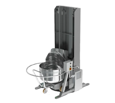 Univex SSBL55 59" W x 85.8" D x 54.7" H Welded Heavy Duty Construction Spiral Bowl Lifter