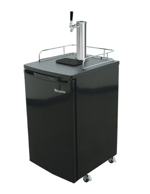Micro Matic KC2000 0.5 Keg Black with 1 Faucet Club Top EdgeStar Kegerator - 115 Volts