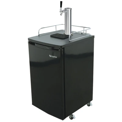 Micro Matic KC2000 0.5 Keg Black with 1 Faucet Club Top EdgeStar Kegerator - 115 Volts