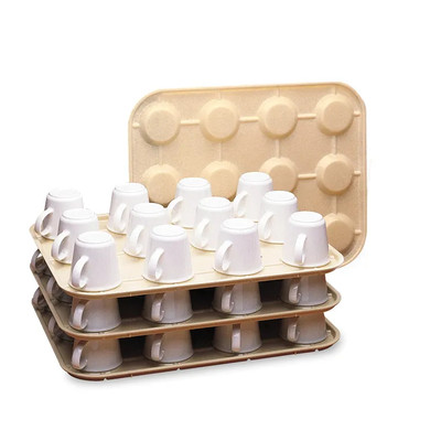 Cambro KK1200133 Beige Regal Plastic Kup Keeper - 12/Case