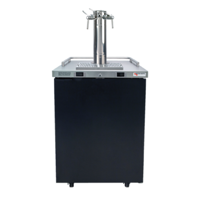 Micro Matic MDD23W-E-B 1 Triple Faucet Column One Section Pro-Line E-Series Dual Temperature Wine Cooler Dispenser