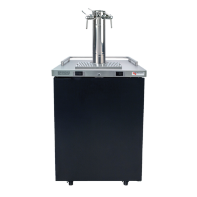 Micro Matic MDD23W-E-B 1 Triple Faucet Column One Section Pro-Line E-Series Dual Temperature Wine Cooler Dispenser