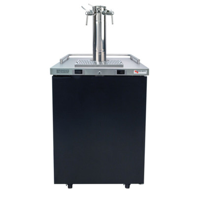 Micro Matic MDD23W-E-B 1 Triple Faucet Column One Section Pro-Line E-Series Dual Temperature Wine Cooler Dispenser