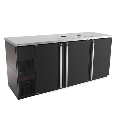 Micro Matic MDD78-E-LT Black Flat Top Pro-Line E-Series Draft Beer Cooler Less Draft Tower - 115 Volts
