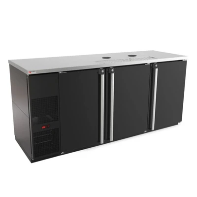 Micro Matic MDD78-E-LT Black Flat Top Pro-Line E-Series Draft Beer Cooler Less Draft Tower - 115 Volts