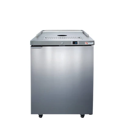Micro Matic MDD23S-E-LT (1) 0.5 Keg Stainless Steel Flat Top Pro-Line E-Series Draft Beer Cooler Less Draft Tower - 115 Volts