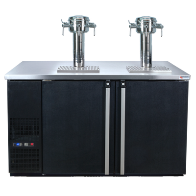 Micro Matic MDD58W-E-D 2 Triple Faucet Column Two Sections Pro-Line E-Series Dual Temperature Wine Cooler Dispenser
