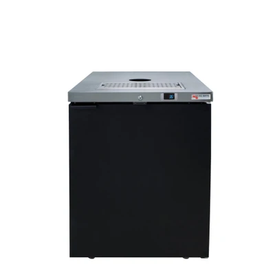 Micro Matic MDD23-LP-E (1) 0.5 Keg Black Stainless Steel Pro-Line E-Series Draft Beer Cooler - 115 Volts