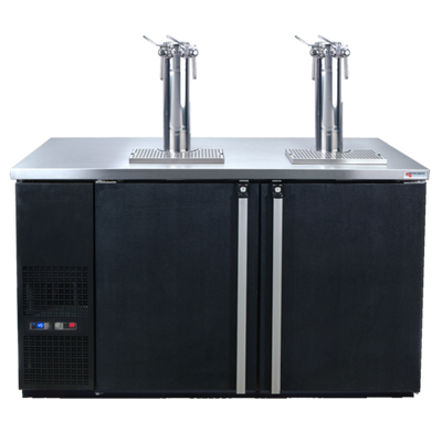 Micro Matic MDD58W-E-A 2 Dual Faucet Column Two Sections Pro-Line E-Series Dual Temperature Wine Cooler Dispenser