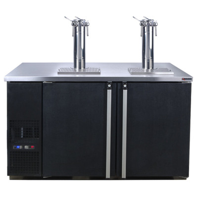 Micro Matic MDD58W-E-A 2 Dual Faucet Column Two Sections Pro-Line E-Series Dual Temperature Wine Cooler Dispenser