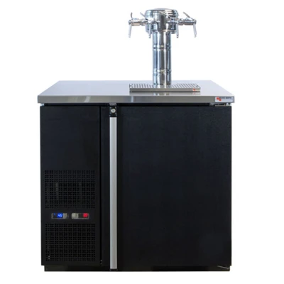 Micro Matic MDD36W-E-E 1 Quadruple Faucet Column One Section Pro-Line E-Series Dual Temperature Wine Cooler Dispenser