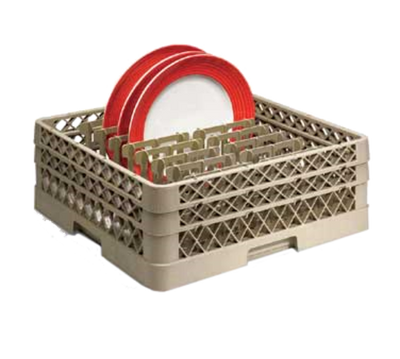 Vollrath TR3AAP16 19.75" W x 19.75" D x 7.13" H Beige Co-Polymer Plastic Traex Full Size Extended Peg Rack