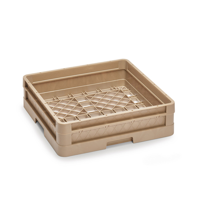 Vollrath CR1AAA 19.75" W x 19.75" D x 8.75" H Beige Co-Polymer Plastic Full Size with (1) Compartment Rack