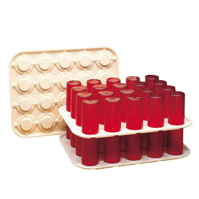 Cambro GK2000133 Beige Regal Plastic Camrack Glass Keeper - 12/Case