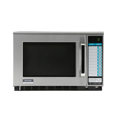 Sharp R-25JTF 2100w Heavy Duty Stainless Steel Microwave Oven - 230/208 Volts