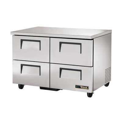 True TUC-48F-D-4-HC 29.75&quot; H Stainless Steel 4 Drawers Undercounter Freezer - 115 Volts 0.5 HP