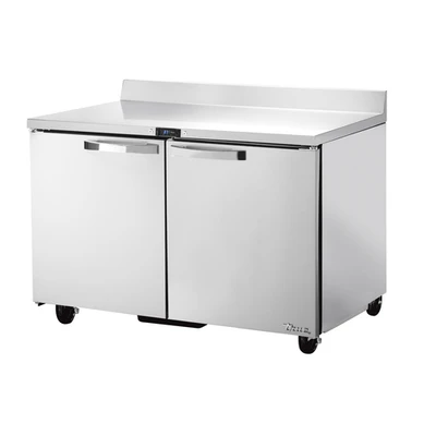 True TWT-48-HC~SPEC3 Stainless Steel 2 Section 2 Doors SPEC SERIES Work Top Refrigerator - 115 Volts 0.2 HP