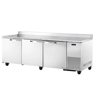 True TWT-93-HC~SPEC3 Stainless Steel 3 Section 3 Doors SPEC SERIES Deep Work Top Refrigerator - 115 Volts 0.2 HP