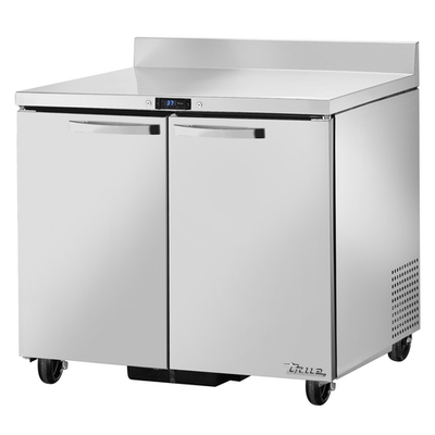 True TWT-36-HC~SPEC3 Stainless Steel 2 Section 2 Doors SPEC SERIES Work Top Refrigerator - 115 Volts 0.17 HP