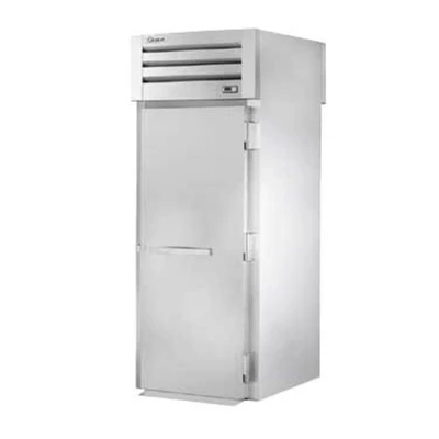 True STG1HRT89-1S-1S 89" H Stainless Steel and Aluminum Roll-Thru 1 Section SPEC SERIES Heated Cabinet with Solid Doors - 2000 Watts 1-Ph