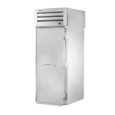 True STG1HRT89-1S-1S 89" H Stainless Steel and Aluminum Roll-Thru 1 Section SPEC SERIES Heated Cabinet with Solid Doors - 2000 Watts 1-Ph