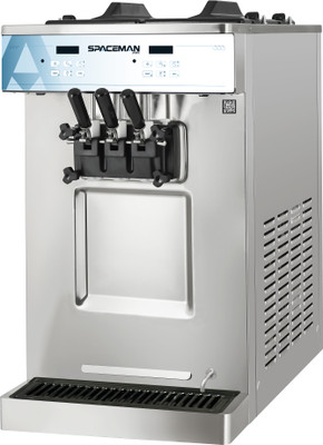 Spaceman 6235A-C 2 Flavors Countertop Pump Feed Model Soft-Serve Machine - 208-230 Volts