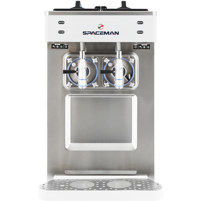 Spaceman 6695-C 2 Flavors Countertop Gravity Fed Frozen Beverage Machine - 208-230 Volts