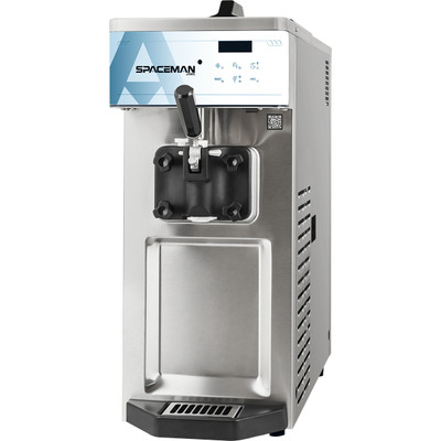 Spaceman 6210-C 1 Flavor Compact Countertop Gravity Fed Soft-Serve Machine - 110-115 Volts