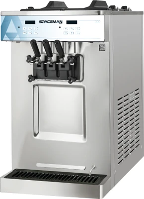 Spaceman 6235-C 2 Flavors Countertop Gravity Fed Soft-Serve Machine - 208-230 Volts