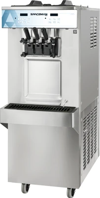 Spaceman 6250A-C 2 Flavors Floor Model Pump Feed Model Soft-Serve Machine - 208-230 Volts