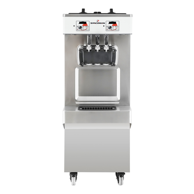 Spaceman 6378-C 2 Flavors Floor Model Gravity Fed Soft-Serve Machine - 208-230 Volts